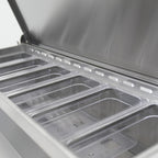 Orikool 44 In Commercial Pizza Prep Table with Refrigerator