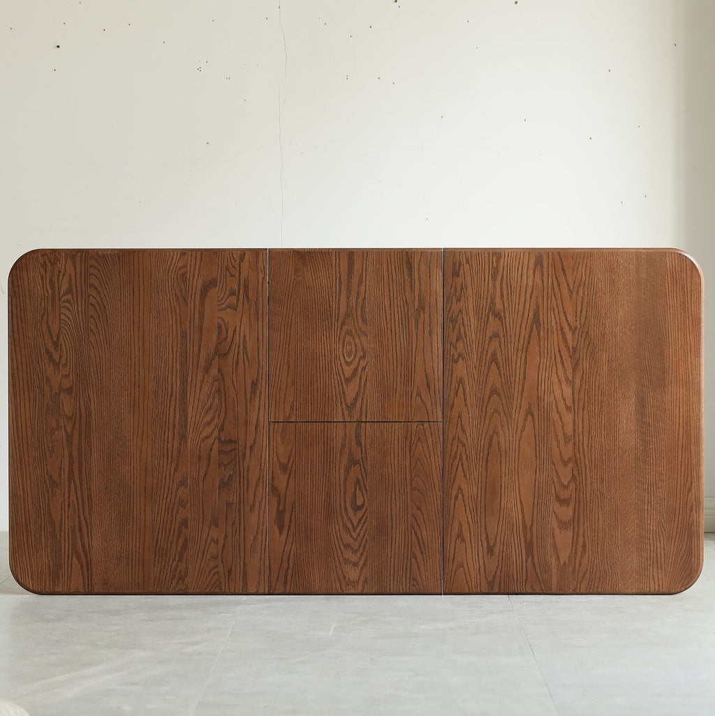 Walnut Color Solid Dining Table
