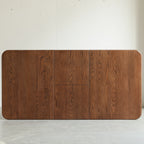 Walnut Color Solid Dining Table