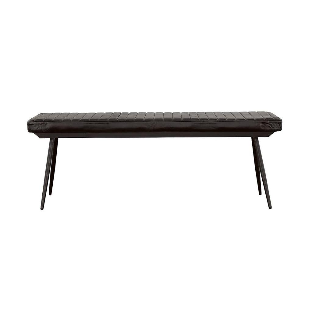 Espresso Upholstered Dining Bench