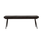Espresso Upholstered Dining Bench