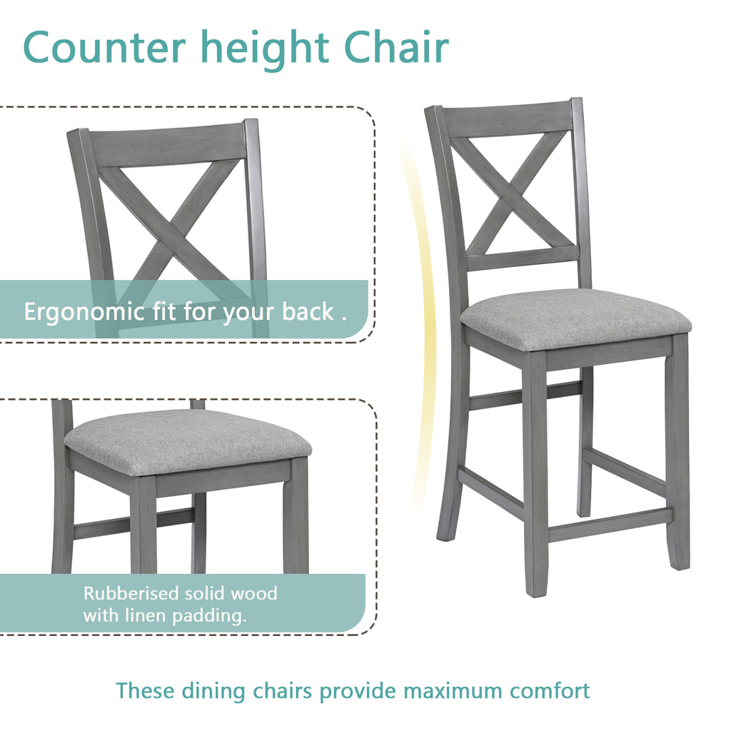 5 Piece Dining Table Set for Small Spaces