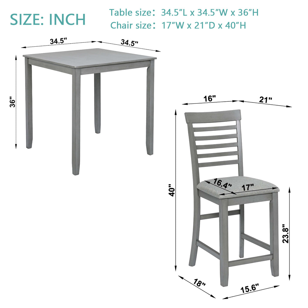 5 Piece Dining Table Set