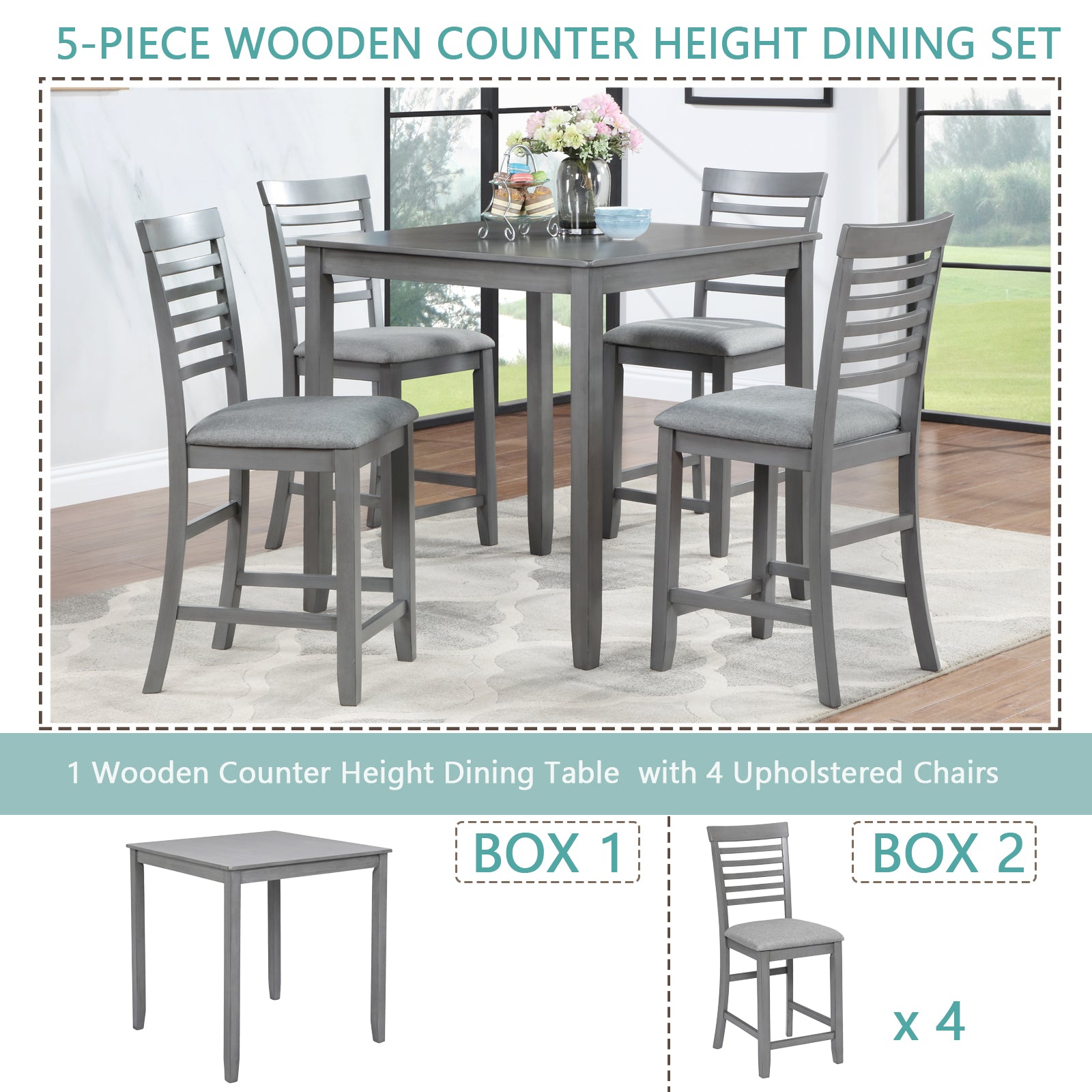 5 Piece Dining Table Set