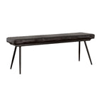 Espresso Upholstered Dining Bench
