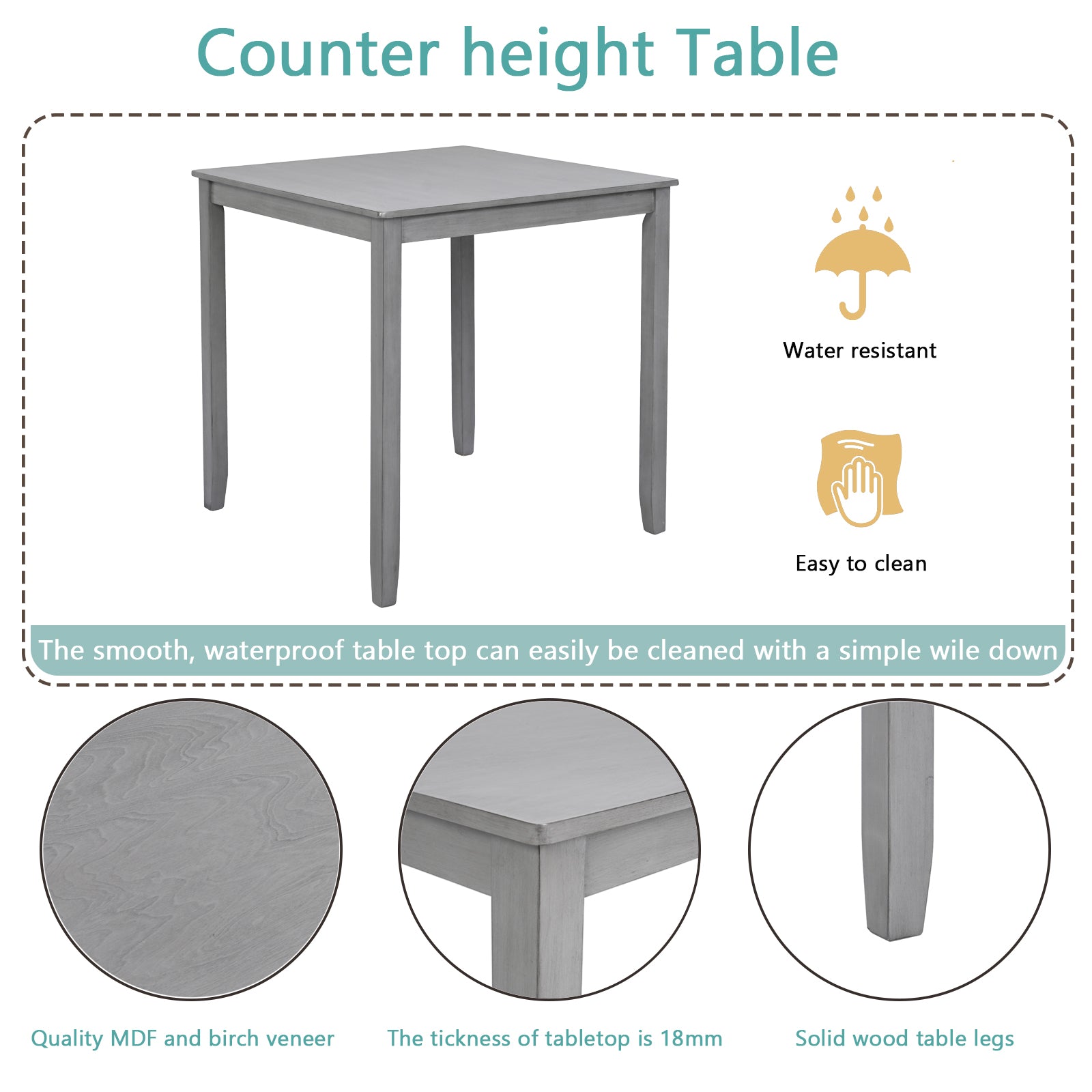 5 Piece Dining Table Set