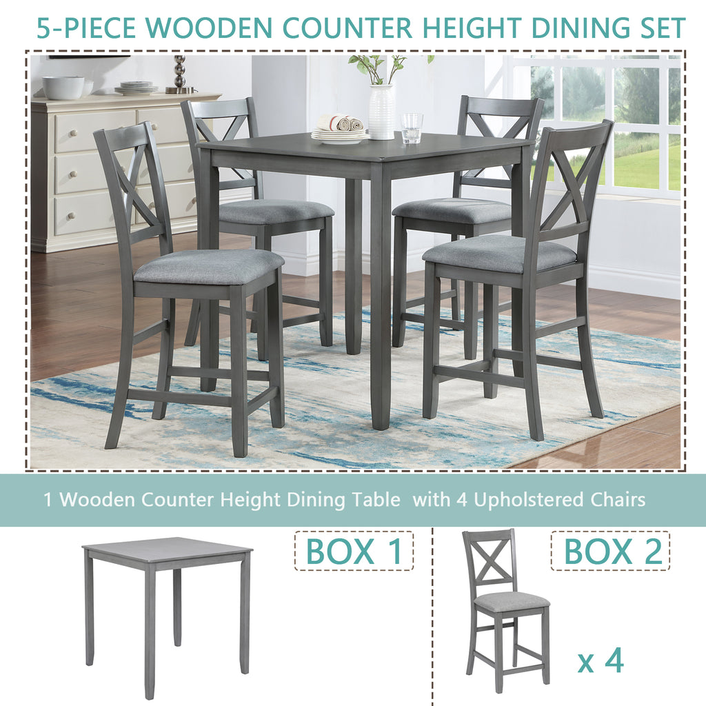 5 Piece Dining Table Set for Small Spaces