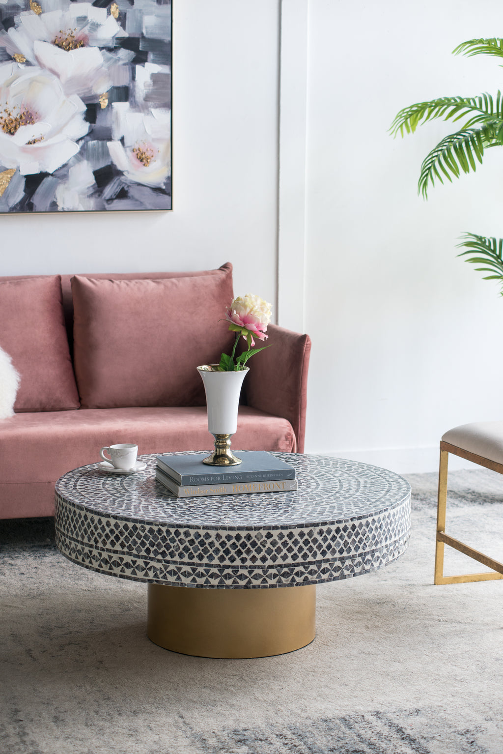Unique 35x35x16" Coffee Table