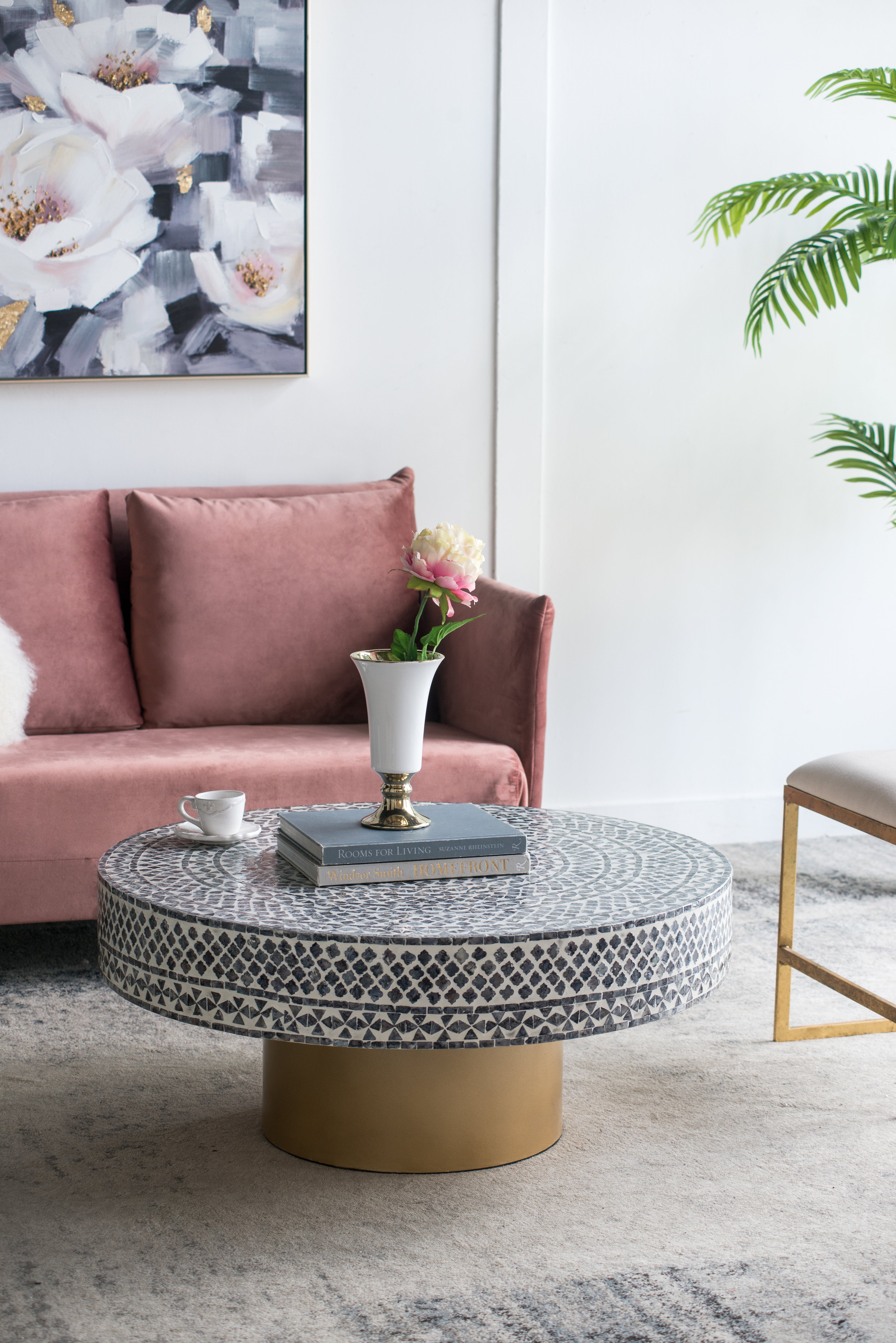 Unique 35x35x16" Coffee Table