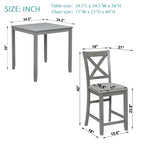 5 Piece Dining Table Set for Small Spaces