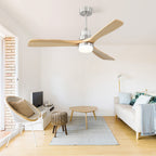 Indoor 52 Inch Ceiling Fan With Dimmable LED Light