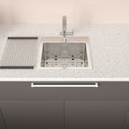 15" x 15" x 9" Stainless Steel Drop In Kitchen Sink