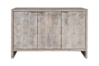 Farmhouse Style 3 Door Wooden Accent Cabinet