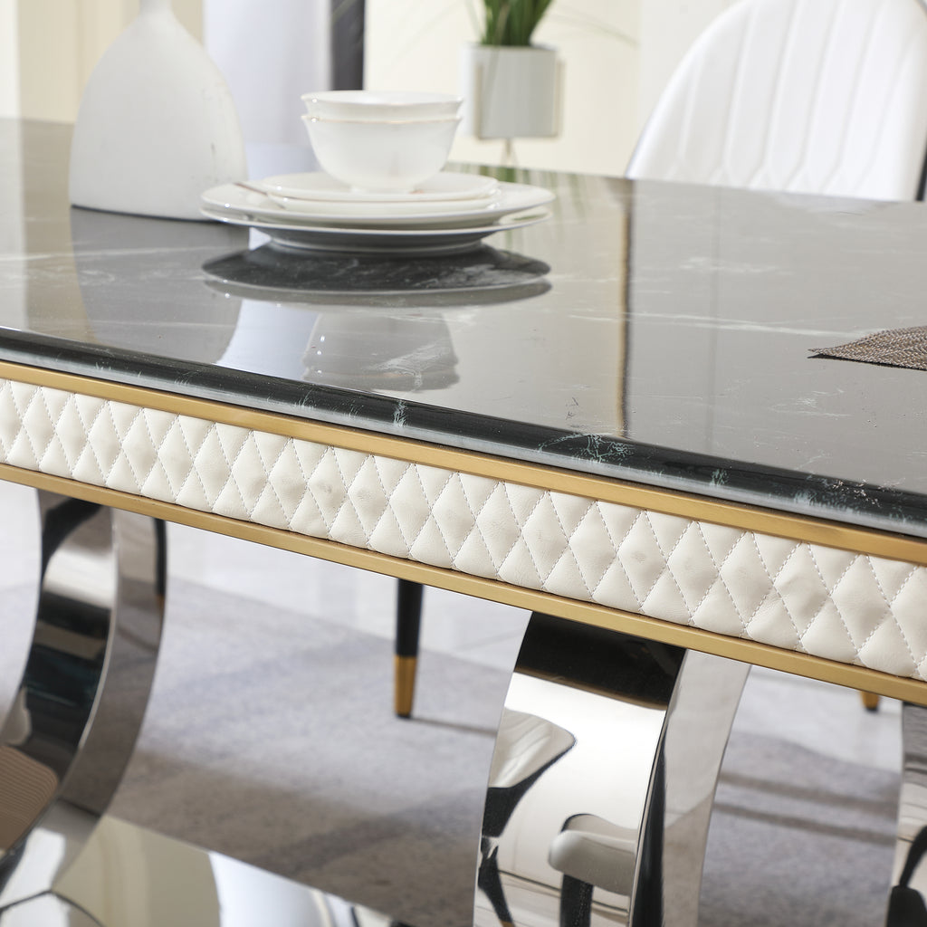 Luxury Modern Dining Table - 78.7 Inch