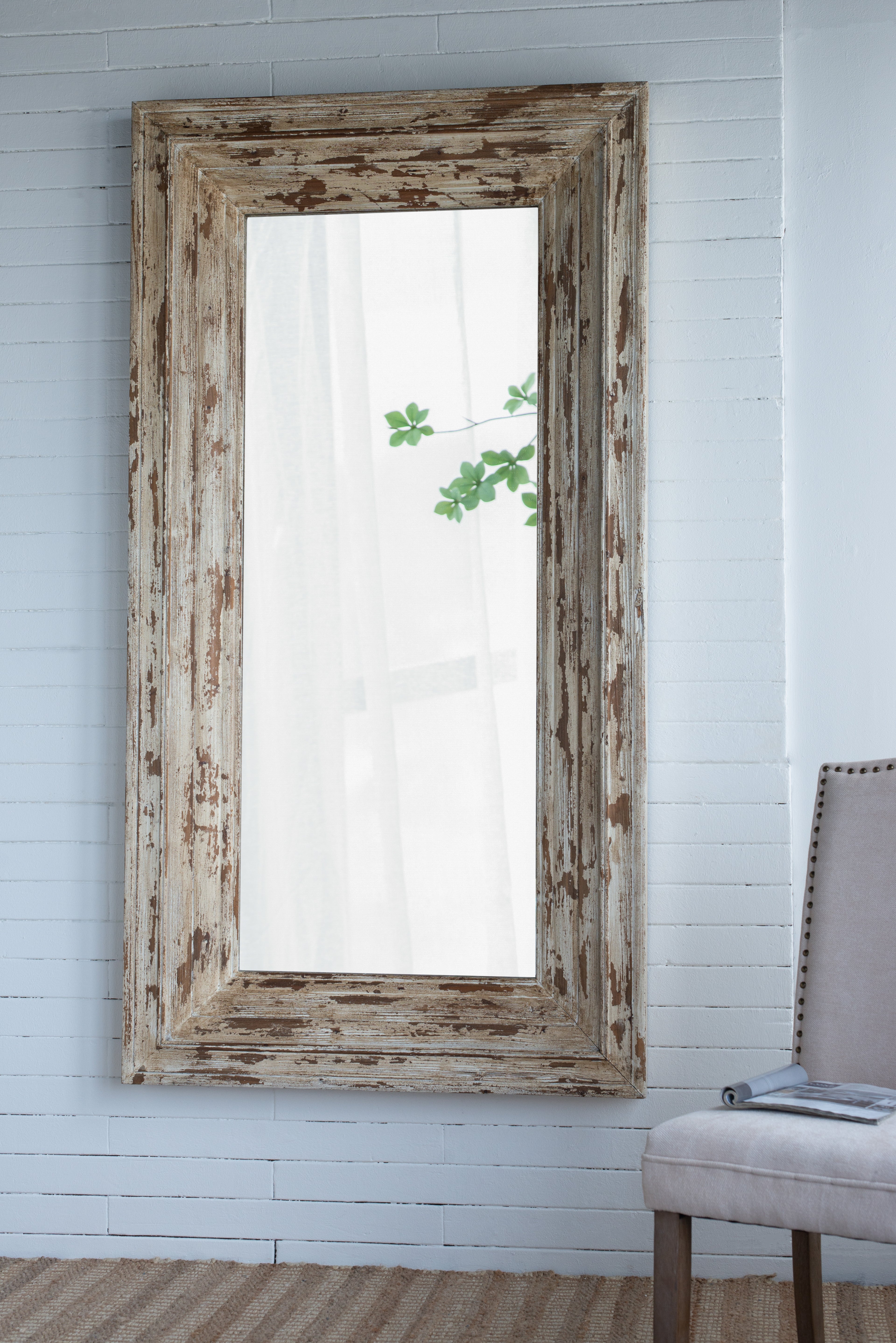 39x3.5x75" Full Length Rectangle Floor Mirror