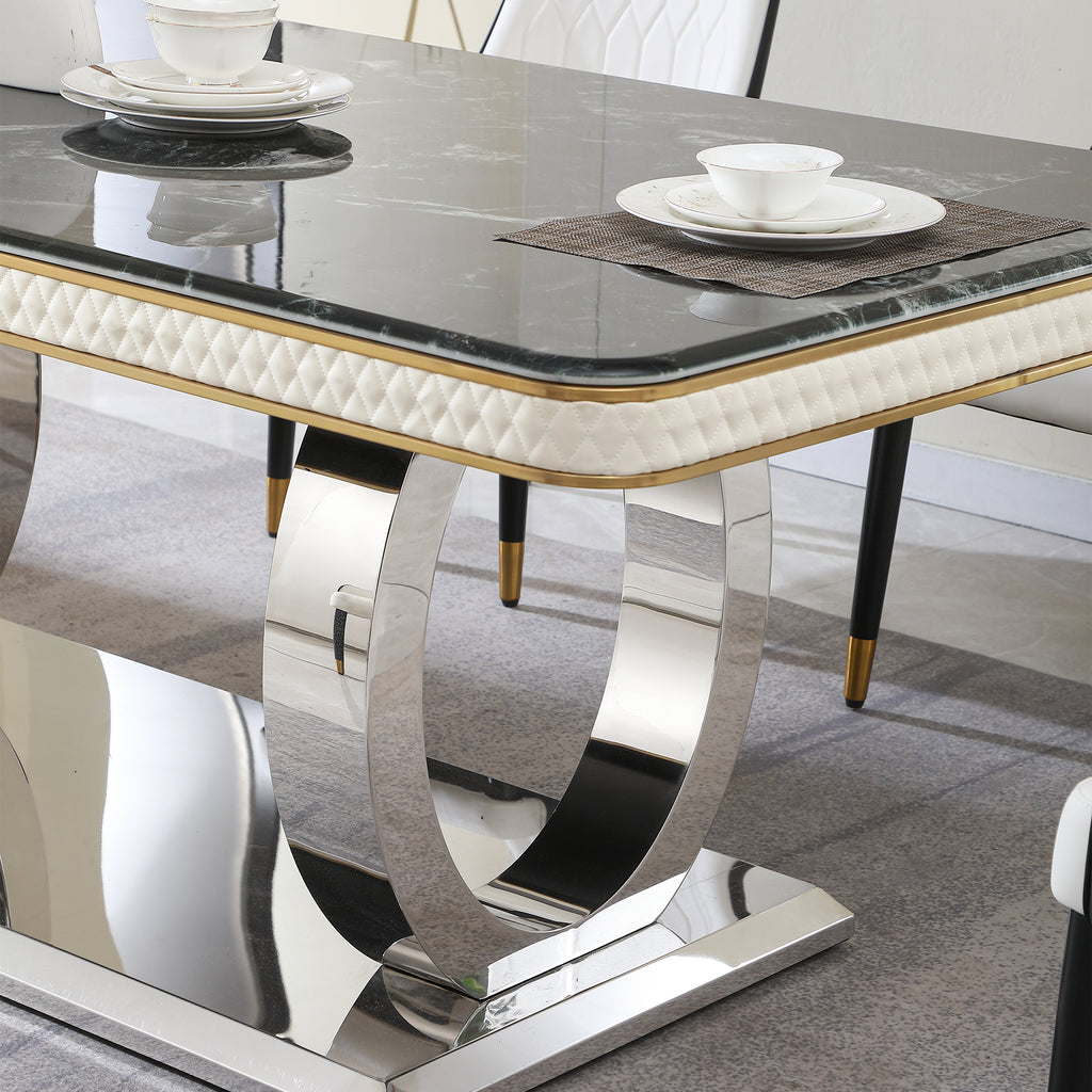 Luxury Modern Dining Table - 78.7 Inch