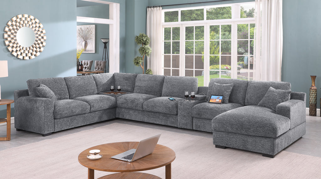 Celine 141.5" Sectional Sofa