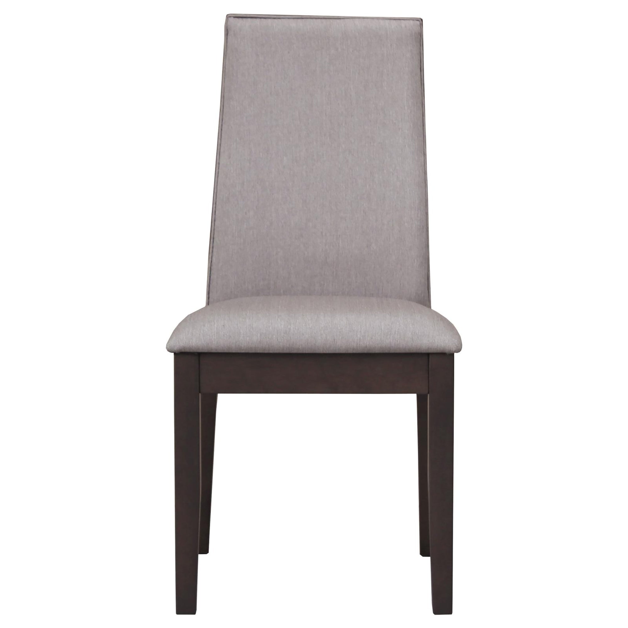 Taupe Upholstered Industrial Dining Chair Set