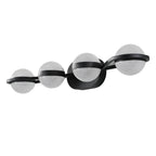 30" Black Minimalist LED Bathroom Vanity Light