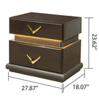 Modern Style 2-Drawer Nightstand