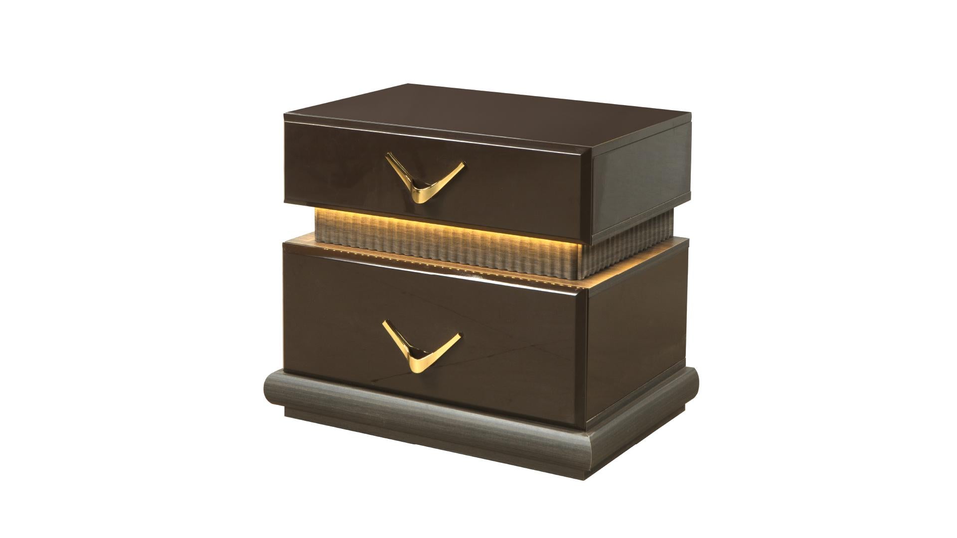 Modern Style 2-Drawer Nightstand