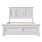Traditional Town And Country Style Pinewood Vintage Tall Headboard Queen Bed Frame