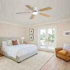 Indoor Modern 52 Inch Ceiling Fan With LED Light