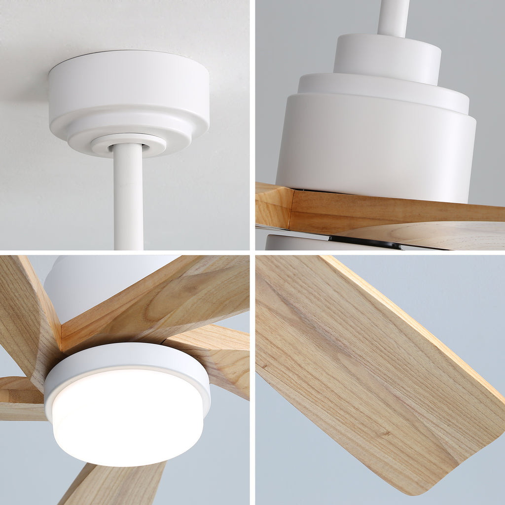 52 Inch Ceiling Fan With Dimmable LED Light