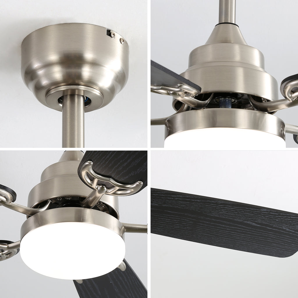 Modern 52 Inch Led Ceiling Fan With Remote Control