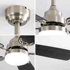 Modern 52 Inch Led Ceiling Fan With Remote Control