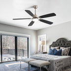 Modern 52 Inch Led Ceiling Fan With Remote Control