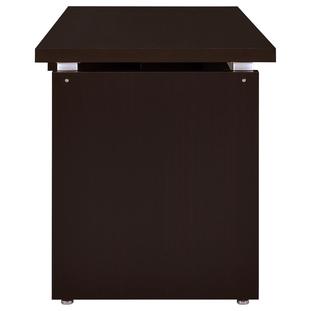 Cappuccino Floating Top Computer Desk