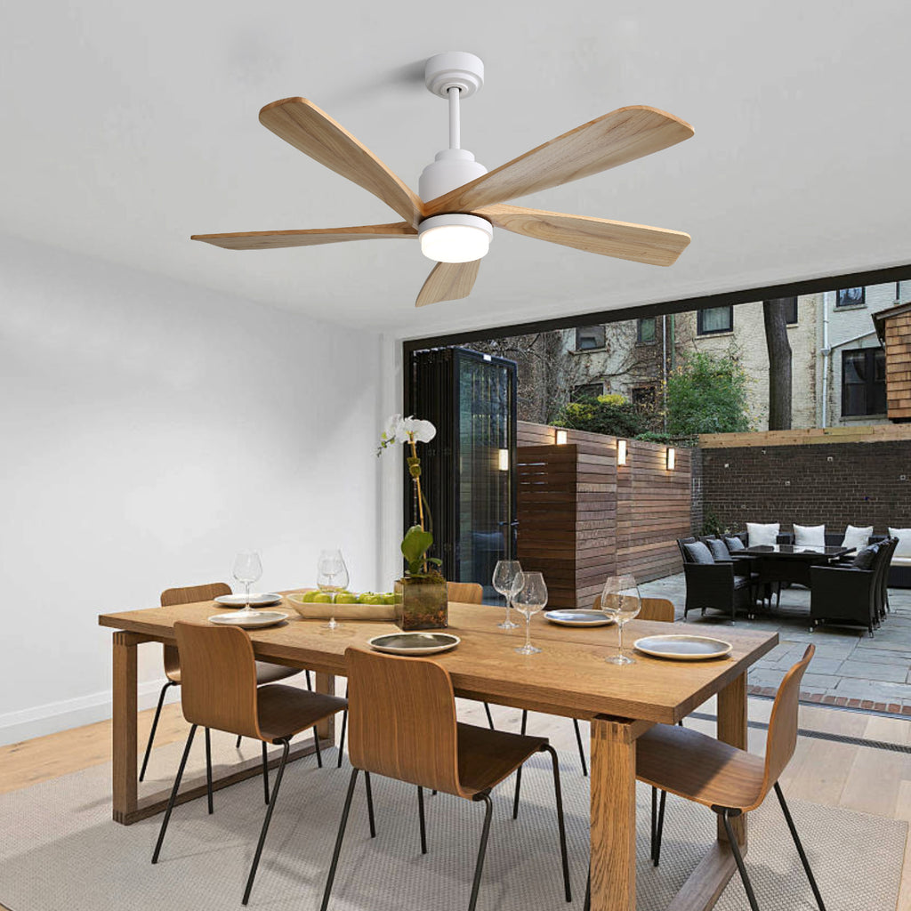 52 Inch Ceiling Fan With Dimmable LED Light