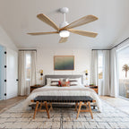 52 Inch Ceiling Fan With Dimmable LED Light