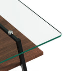 Rectangle Coffee Table with Tempered Glass Top