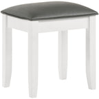 Glossy Vanity Stool