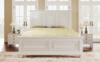 Traditional Town And Country Style Pinewood Vintage Tall Headboard Queen Bed Frame