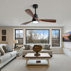 48 Inch Wood Ceiling Fan With 3 Solid Wood Blades