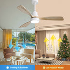 48 Inch Indoor Ceiling Fan With Light