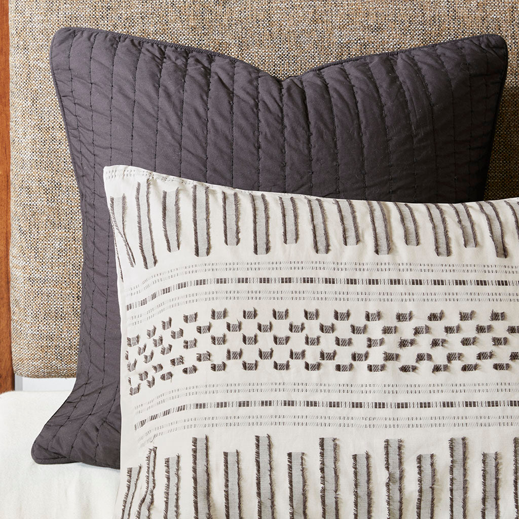 Full/Queen Cotton Jacquard Duvet Cover Mini Set
