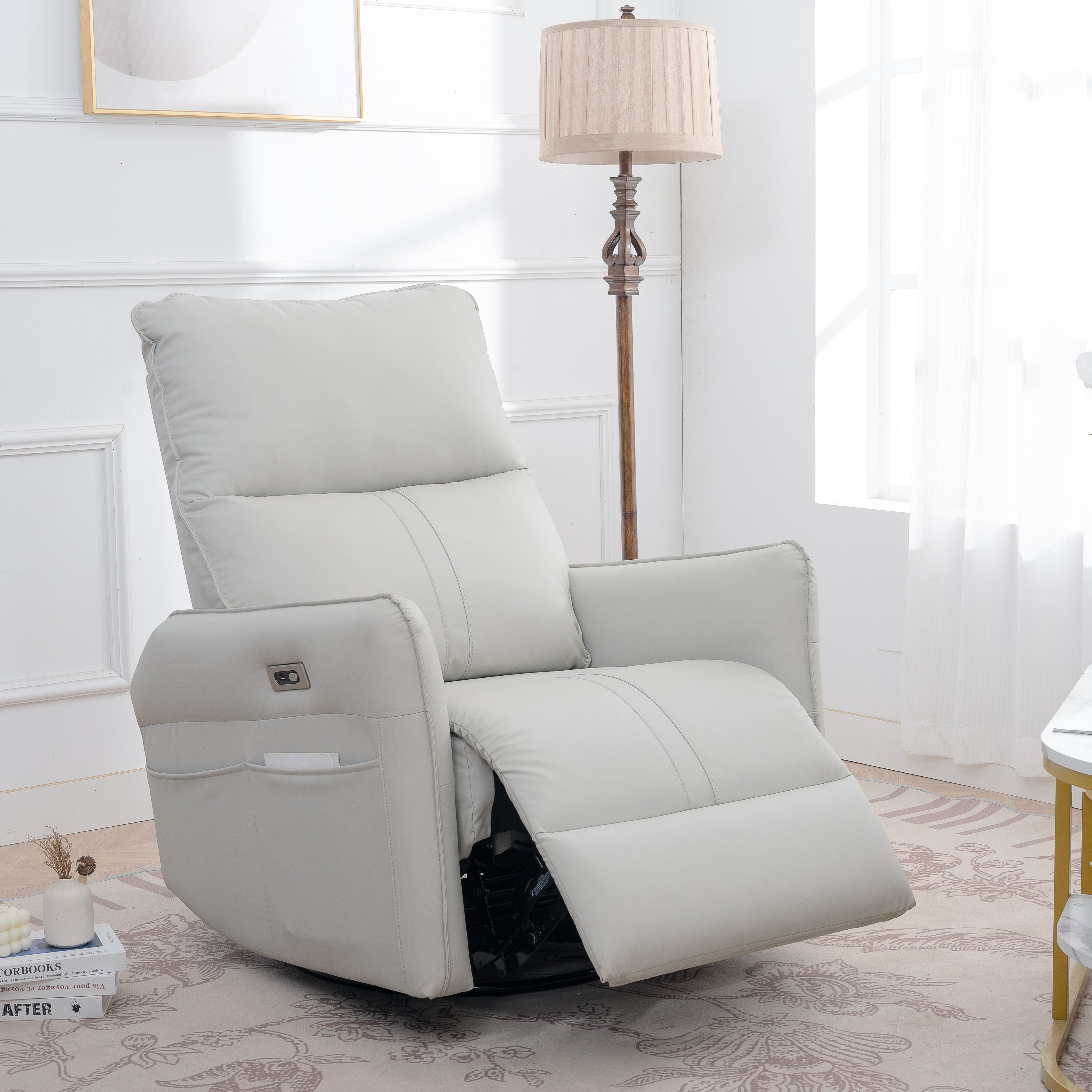 270° Power Swivel Rocker Recliner Chair