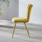 Modern Chair Set of 2 with Iron Tube Legs