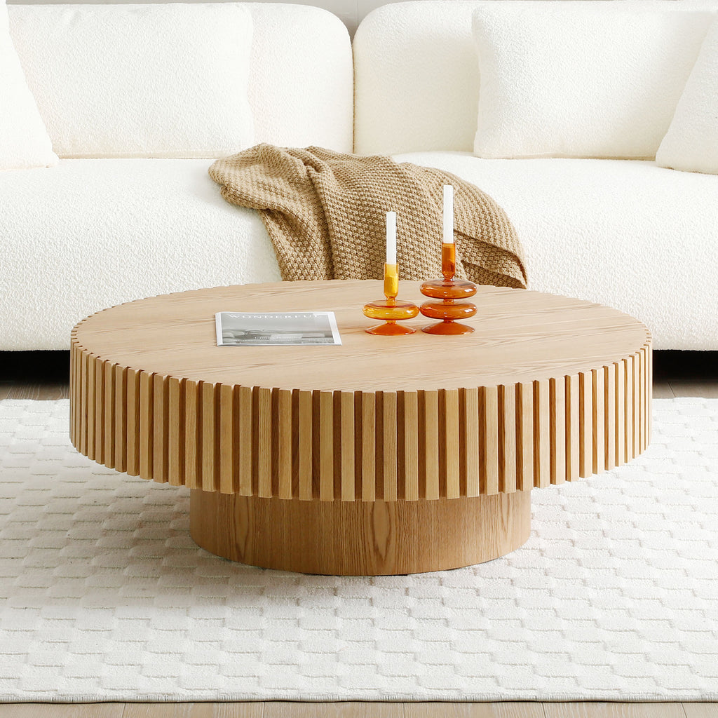 Natural Wood Coffee Table