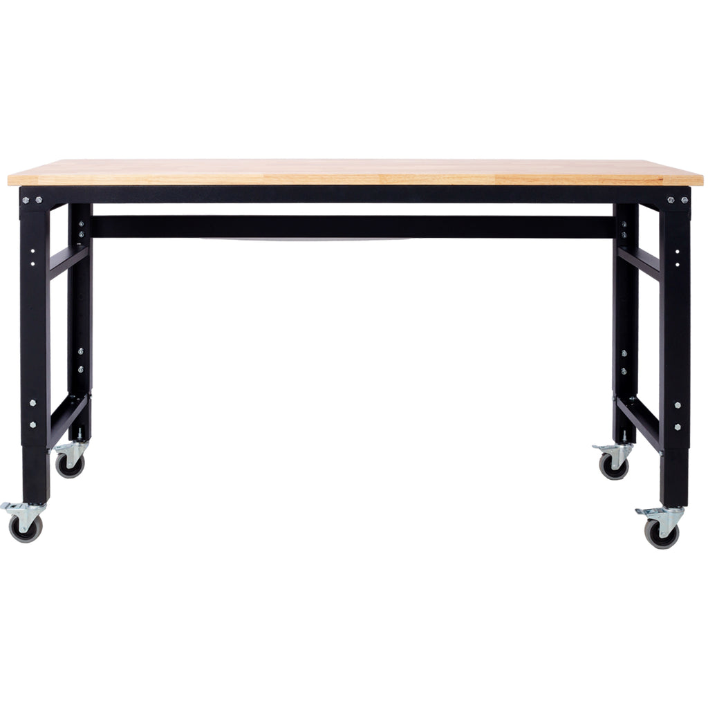 60" Wide Adjustable Rolling Workbench