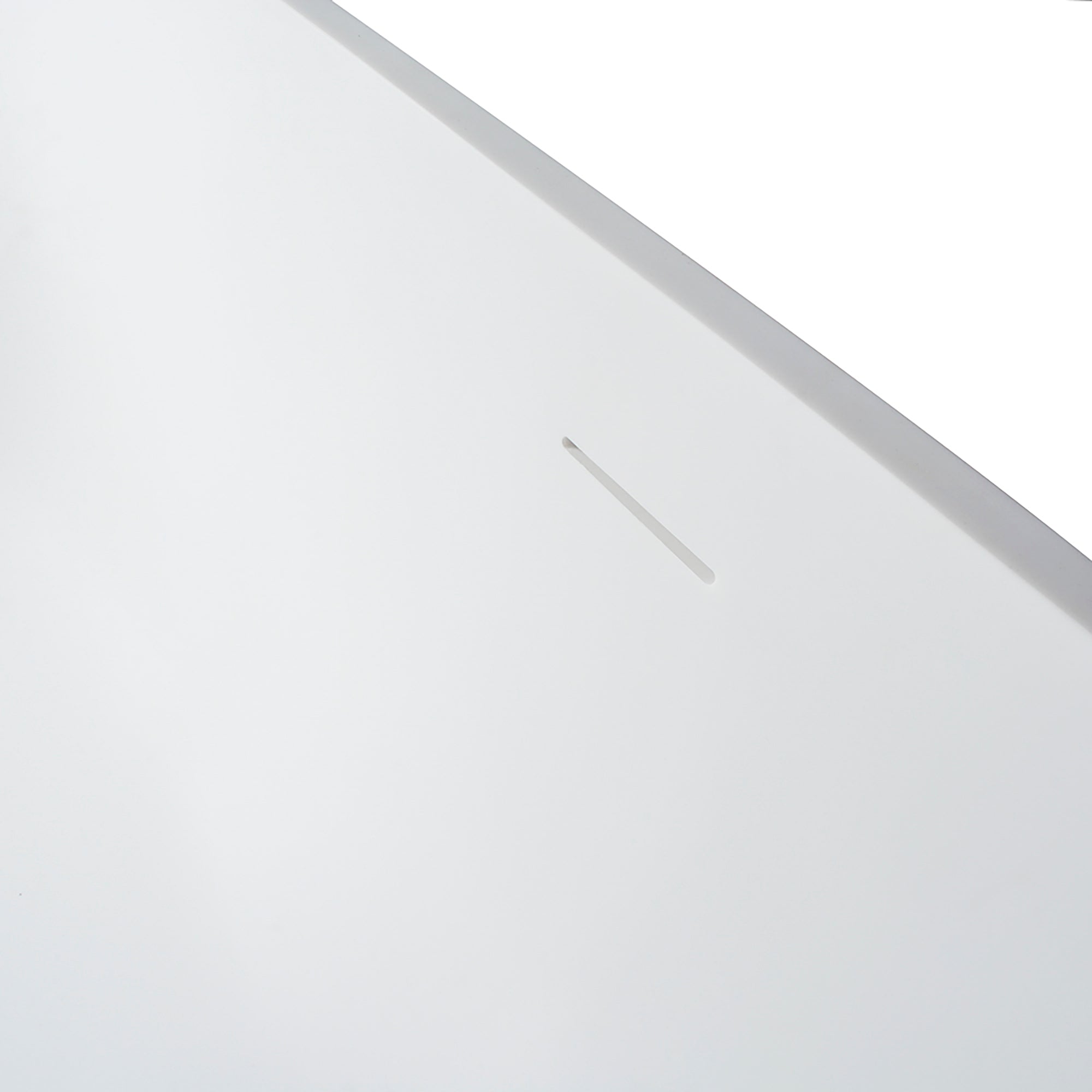 59 Inch Solid Surface Oval Freestanding Bathtub
