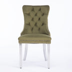 Nikki Collection Modern Velvet Upholstered Dining Chair