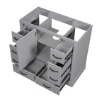 36" Bathroom Vanity without Sink, Cabinet Base Only