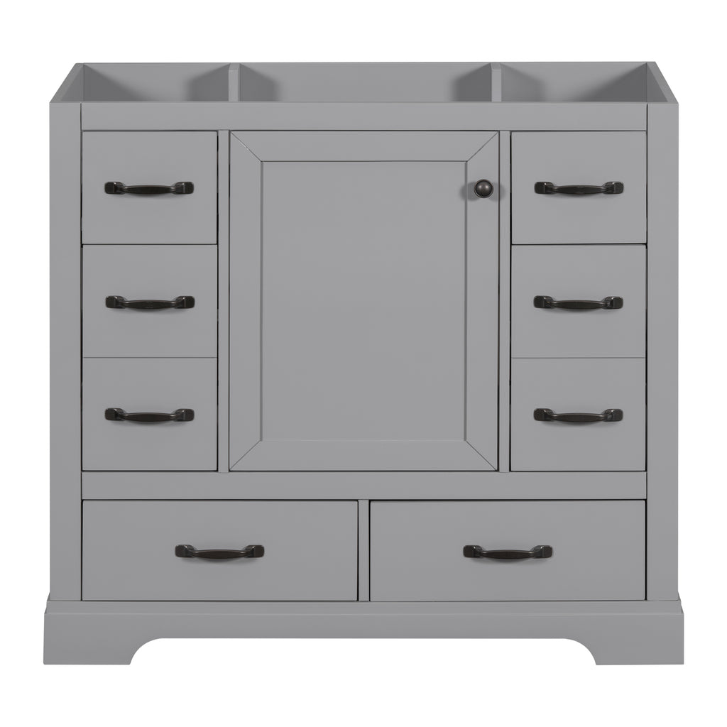 36" Bathroom Vanity without Sink, Cabinet Base Only