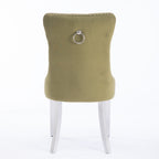 Nikki Collection Modern Velvet Upholstered Dining Chair