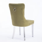 Nikki Collection Modern Velvet Upholstered Dining Chair